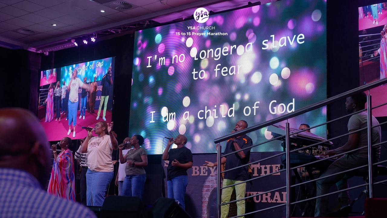 The whole congregation united in prophetic song.